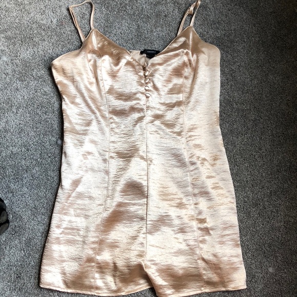 Forever 21 Dresses & Skirts - NWT Forever 21 Gold Romper